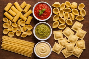 Variete de pate et sauces idéales guide pratique cuisine italienne